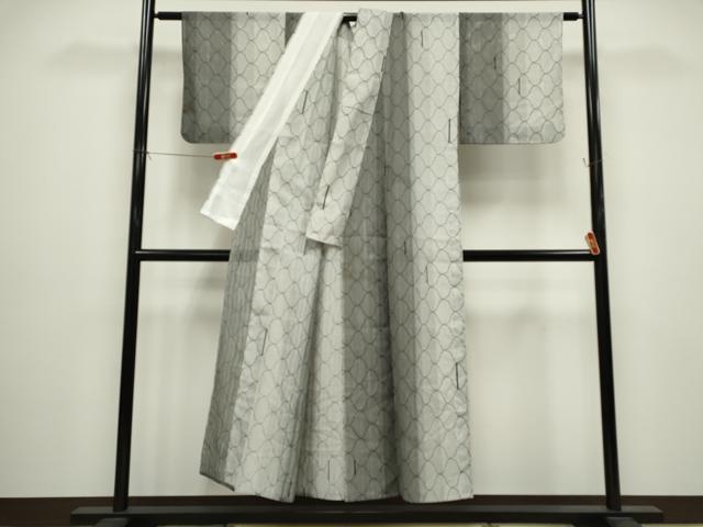 平和屋着物＊夏物　訪問着　絽　網目文様　洗える着物　CABG2380ze