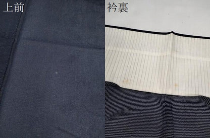 平和屋着物＊夏物　色無地　紗　黒紅色　銀通し地　正絹　逸品　CABG2384ze