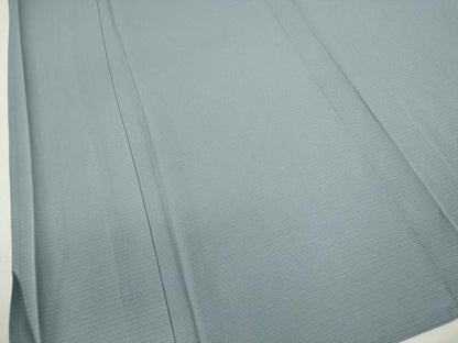 平和屋着物＊夏物　色無地　絽　灰青色　正絹　逸品　CABG2385ze