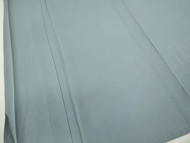 平和屋着物＊夏物　色無地　絽　灰青色　正絹　逸品　CABG2385ze