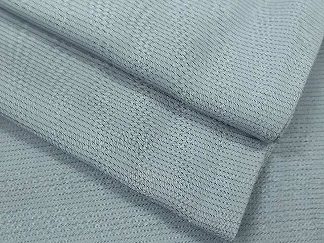 平和屋着物＊夏物　色無地　絽　灰青色　正絹　逸品　CABG2385ze