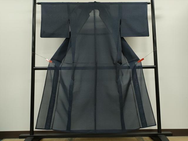 平和屋着物＊夏物　紗紬　霞文　正絹　逸品　CABG2386ze