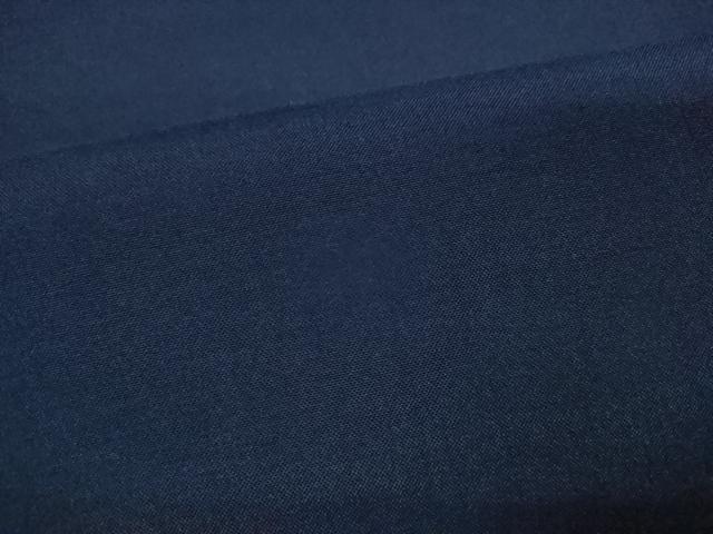 平和屋着物＊夏物　紗紬　紺色　正絹　逸品　CABG2387ze