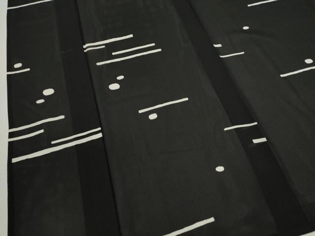 平和屋着物＊夏物　訪問着　絽　吉祥文　黒地　正絹　逸品　未使用　CABG2395ze