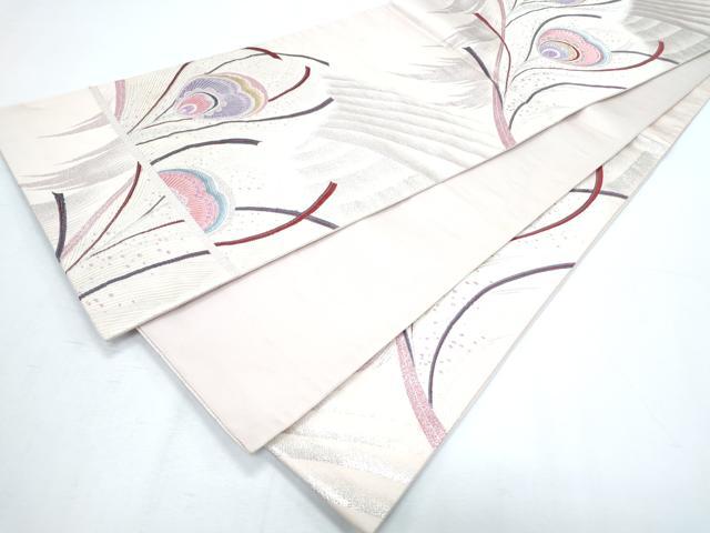 平和屋着物◎六通柄袋帯 彩の舞 銀糸 正絹 逸品 CABG2407th