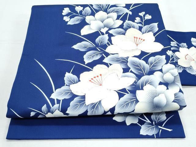 平和屋着物◎九寸名古屋帯　刺繍　草花文　正絹　逸品　CABG2430th