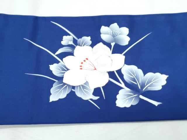 平和屋着物◎九寸名古屋帯　刺繍　草花文　正絹　逸品　CABG2430th