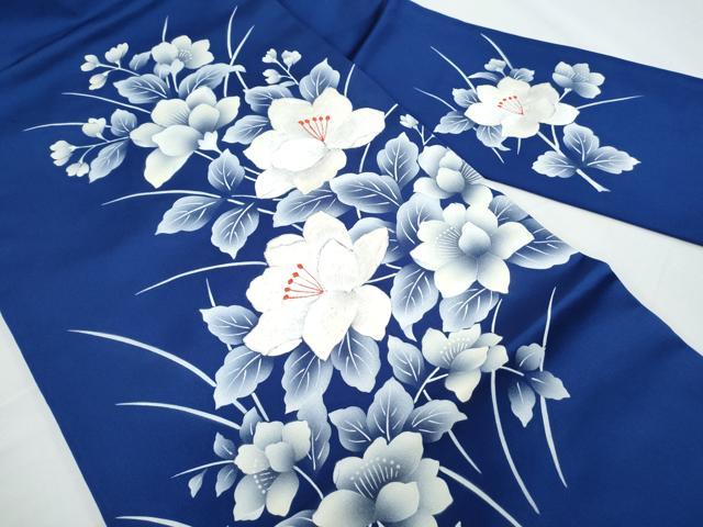 平和屋着物◎九寸名古屋帯　刺繍　草花文　正絹　逸品　CABG2430th