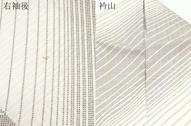 平和屋着物▽上質な小紋　単衣　吉祥文　正絹　逸品　CABG2433th