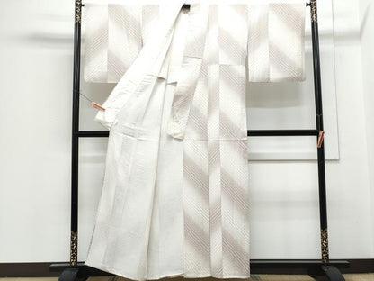 平和屋着物▽上質な小紋　単衣　吉祥文　正絹　逸品　CABG2433th