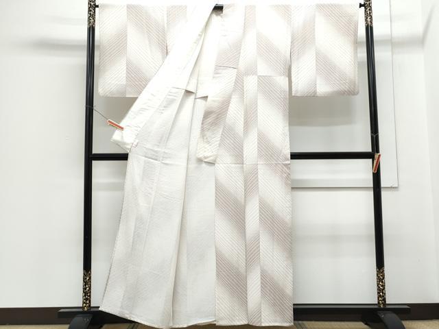 平和屋着物▽上質な小紋　単衣　吉祥文　正絹　逸品　CABG2433th