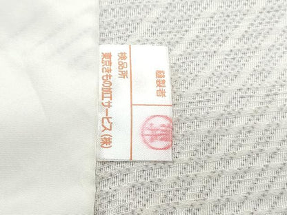 平和屋着物▽上質な小紋　単衣　吉祥文　正絹　逸品　CABG2433th