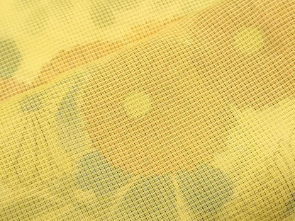 平和屋着物▽訪問着　単衣　紗袷　紗×紗　草花文　正絹　逸品　CABG2434th