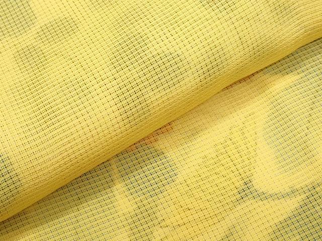 平和屋着物▽訪問着　単衣　紗袷　紗×紗　草花文　正絹　逸品　CABG2434th