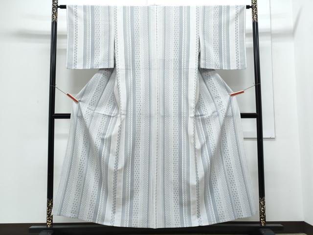平和屋着物▽上質な小紋　単衣　吉祥間道　正絹　逸品　CABG2442th