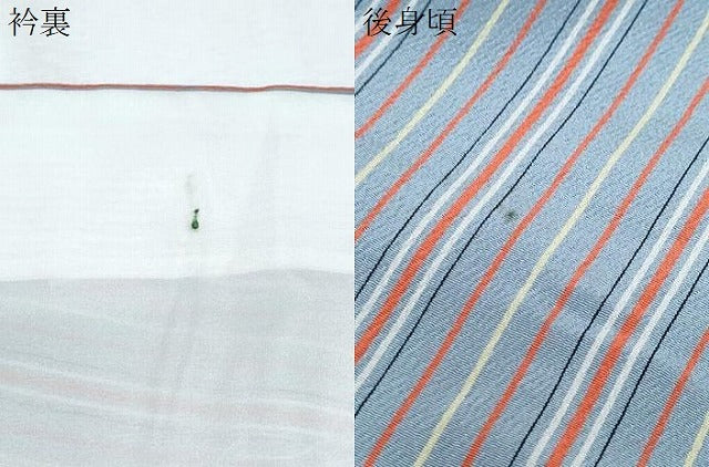 平和屋着物▽上質な小紋　単衣　間道　正絹　逸品　CABG2443th