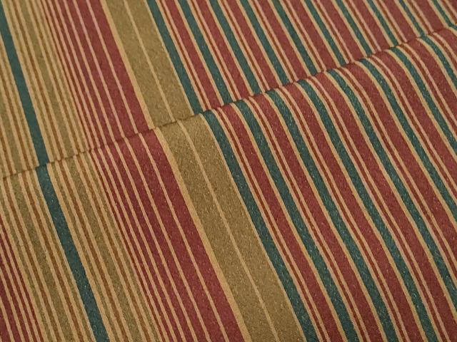 平和屋着物▽上質な小紋　単衣　間道　正絹　逸品　CABG2444th