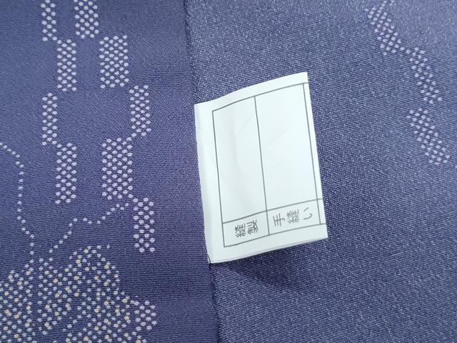 平和屋着物▽小紋　単衣　蔦の葉文　洗える着物　CABG2461th