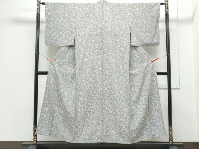 平和屋着物▽上質な小紋　単衣　吉祥文　正絹　逸品　CABG2462th