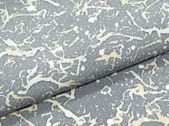 平和屋着物▽上質な小紋　単衣　吉祥文　正絹　逸品　CABG2462th