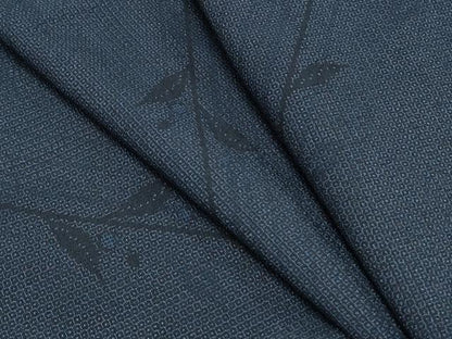 平和屋着物▽本塩沢　単衣　110亀甲　枝葉文　やまと誂製　正絹　逸品　CABG2475th