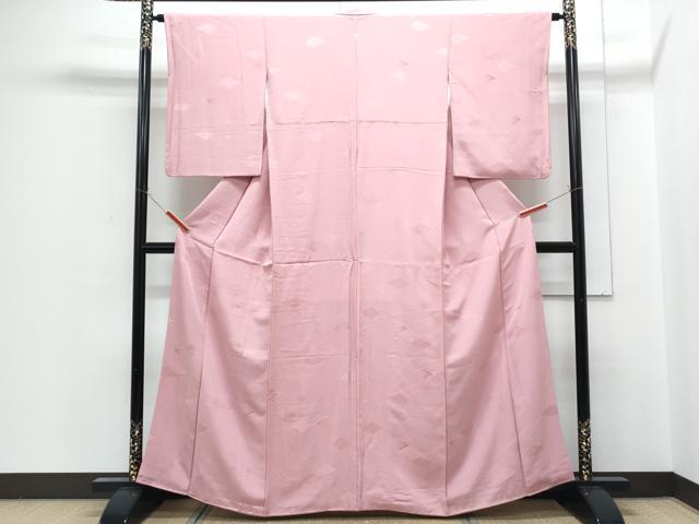 平和屋着物■上質な小紋　地紋起こし　瓦文　正絹　逸品　CABG2477th