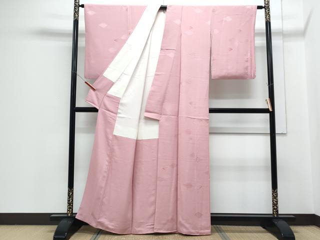 平和屋着物■上質な小紋　地紋起こし　瓦文　正絹　逸品　CABG2477th