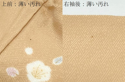 平和屋着物■訪問着　絞り　道長花文　金彩　正絹　逸品　CABG2481th