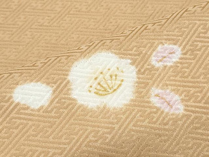 平和屋着物■訪問着　絞り　道長花文　金彩　正絹　逸品　CABG2481th