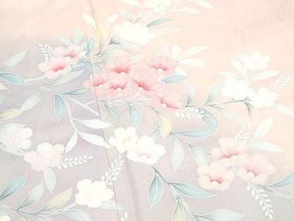 平和屋着物■訪問着　刺繍　草花文　暈し染め　やまと誂製　正絹　逸品　CABG2483th