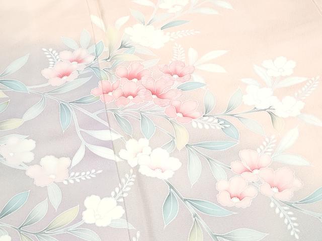 平和屋着物■訪問着　刺繍　草花文　暈し染め　やまと誂製　正絹　逸品　CABG2483th