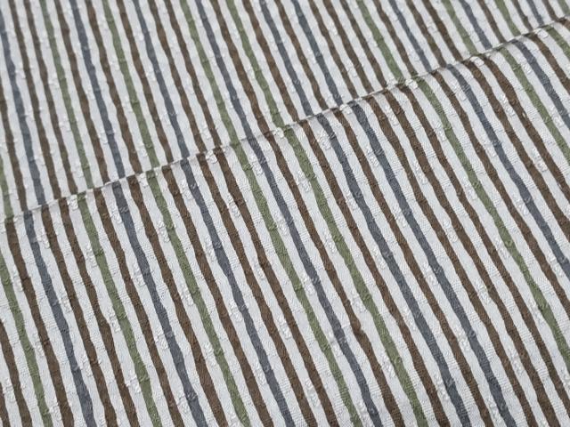 平和屋着物▽上質な小紋　単衣　間道　正絹　逸品　CABG2486th