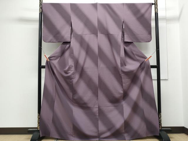 平和屋着物▽小紋　単衣　斜線文　洗える着物　CABG2490th