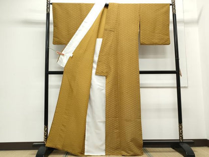 平和屋着物▽小紋　単衣　吉祥文　洗える着物　CABG2498th