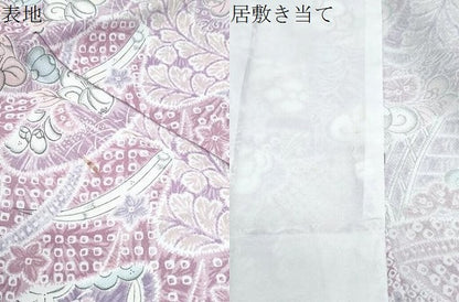 平和屋着物▽小紋　単衣　辻が花　洗える着物　CABG2503th