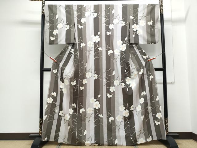 平和屋着物▽小紋　単衣　花間道　夢工房　洗える着物　CABG2504th