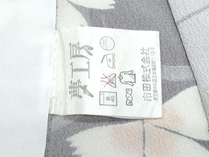 平和屋着物▽小紋　単衣　花間道　夢工房　洗える着物　CABG2504th