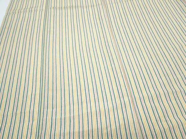 平和屋着物▽小紋　単衣　間道　洗える着物　CABG2507th