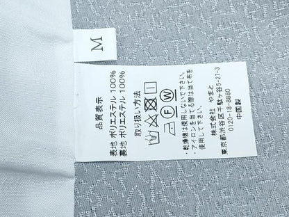 平和屋着物▽小紋　単衣　乱菊　黒地　洗える着物　CABG2517th