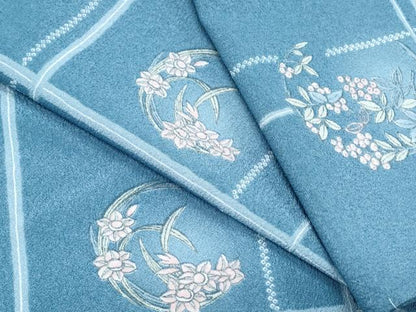 平和屋着物▽小紋　単衣　花間道　洗える着物　CABG2527th