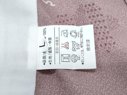 平和屋着物▽小紋　単衣　雪輪花文　洗える着物　CABG2530th