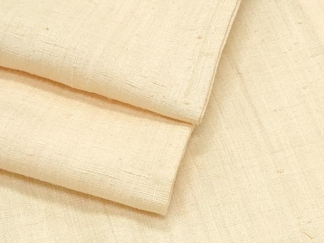 平和屋着物▽上質な紬　色無地　単衣　洗柿色　正絹　逸品　CABG2542th