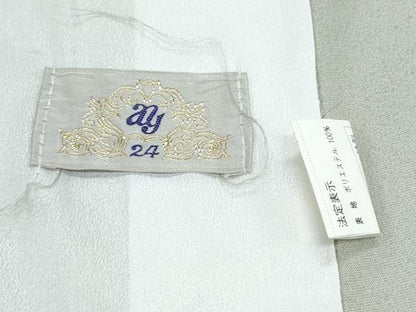 平和屋着物▽訪問着　単衣　扇面花文　金彩　洗える着物　CABG2544th