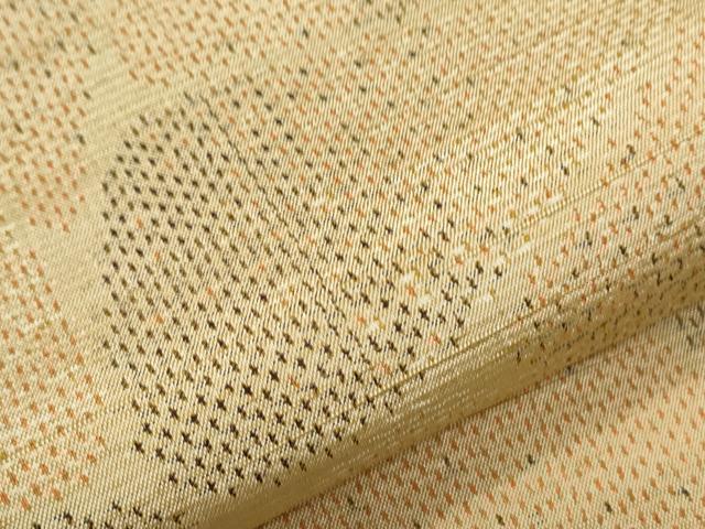 平和屋着物▽上質な紬　単衣　吉祥文　正絹　逸品　CABG2553th