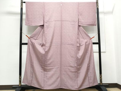 平和屋着物▽江戸小紋　単衣　鮫小紋柄　正絹　逸品　CABG2557th