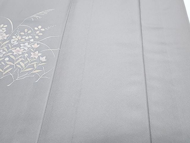 平和屋着物▽訪問着　単衣　草花文　正絹　逸品　CABG2561th