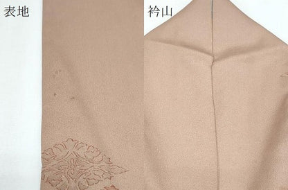 平和屋着物▼上質な小紋　地紋起こし　菱花文　正絹　逸品　CABG2563th