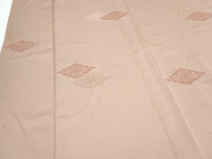 平和屋着物▼上質な小紋　地紋起こし　菱花文　正絹　逸品　CABG2563th
