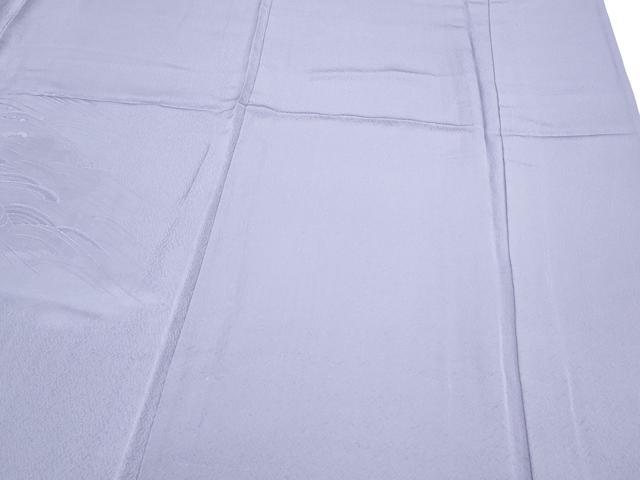 平和屋着物▽無地絵羽訪問着　単衣　立波地紋　半色　正絹　逸品　CABG2567th