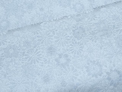平和屋着物▽色無地　単衣　草花地紋　淡藤色　洗える着物　CABG2573th